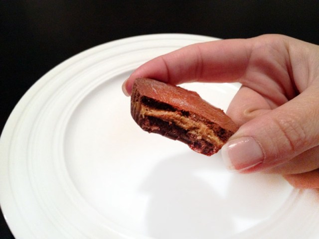 peanut butter cup bitten