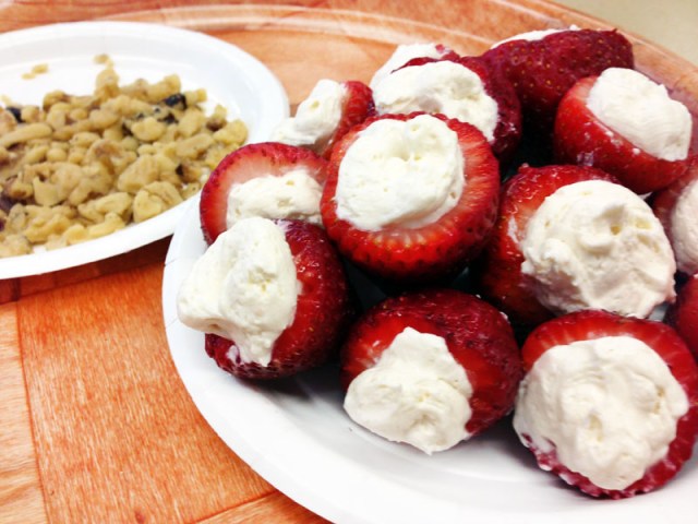 filled strawberries and nuts