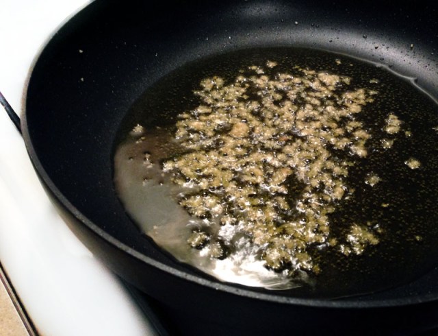 Saute garlic