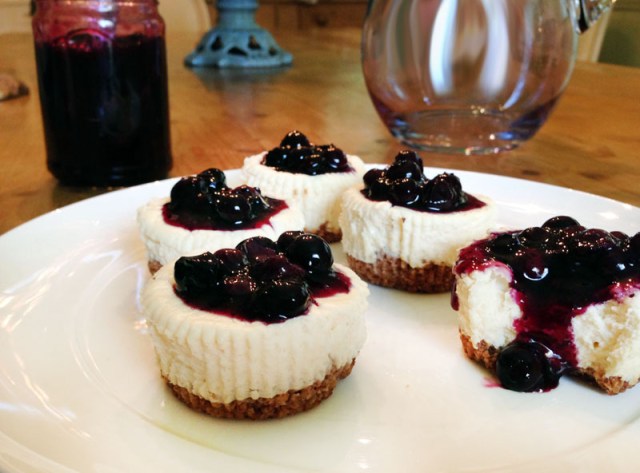 dripping blueberries