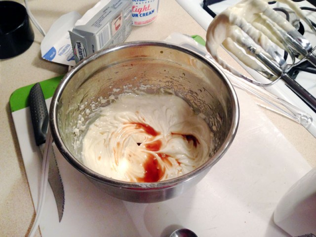 minicheese cakes - creamcheese mixture