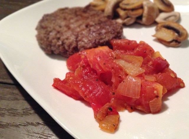 tomato relish - finished with burger