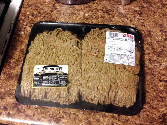 The meat in question